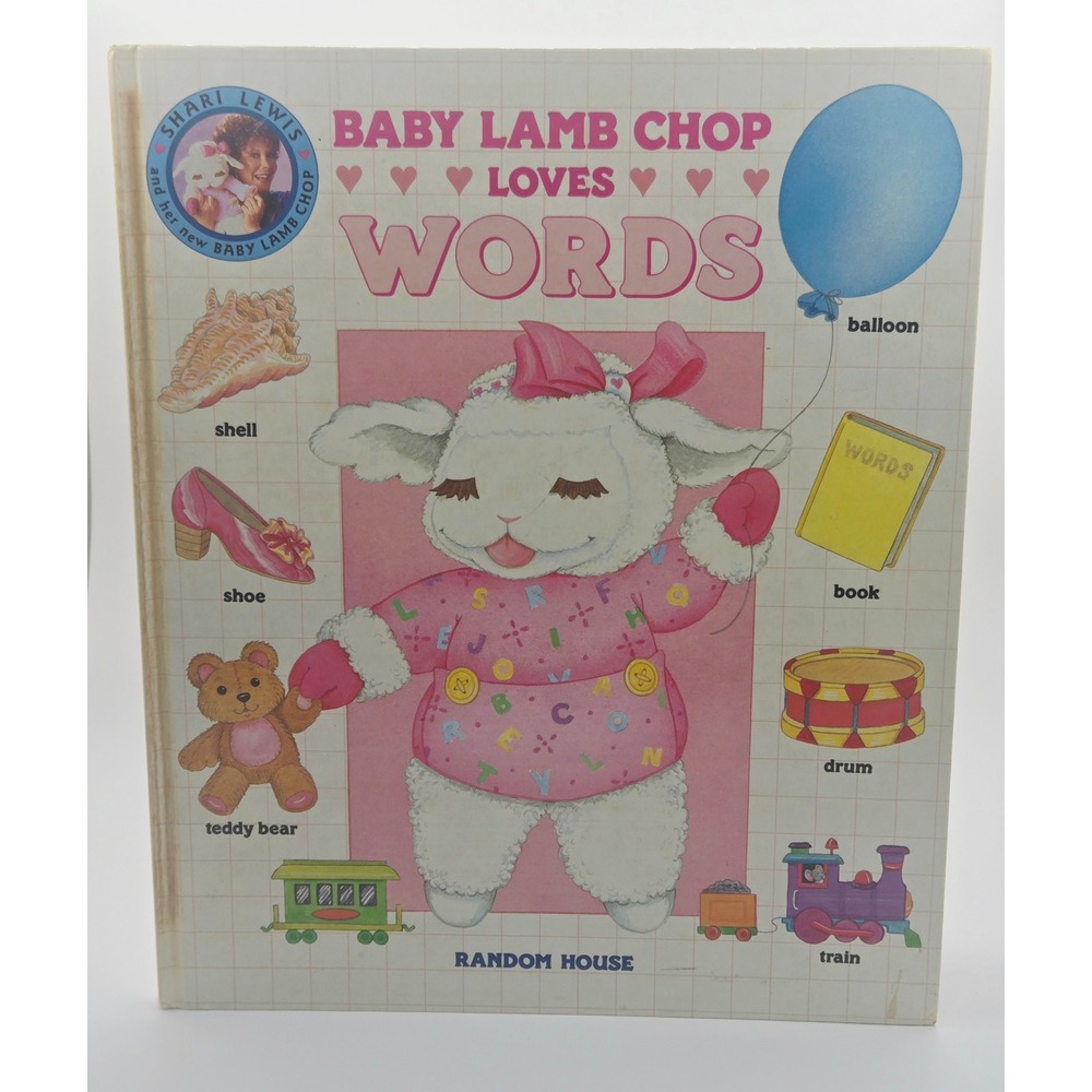 Vintage 1991 Shari Lewis‎ Baby Lamb Chop Loves Words Random House Picture Book
